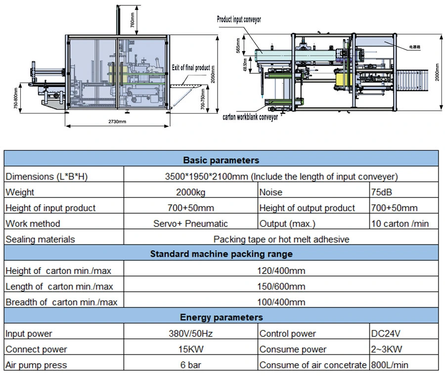 Carton Packer Case Packing Machinery Case Package Machine for Laundry Detergent