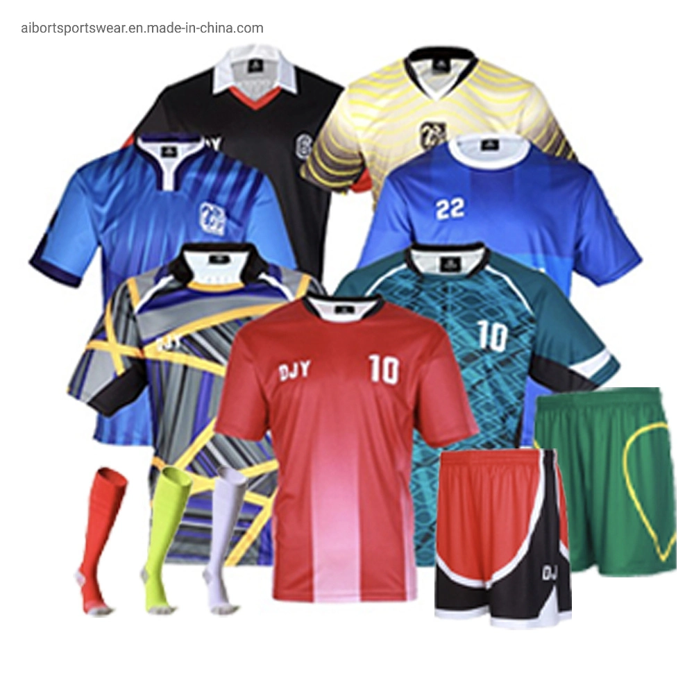 Soccer Jersey Sets Sublimation Soccer Wear for Men&prime; S Practice Football Shirts Custom Football Sportswear Soccer Team Uniform