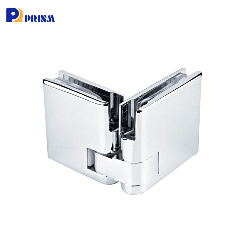 Customized Brass Round-Edged Square Bathroom Hinge Glass to Glass 135 Degree Shower Room Accessories