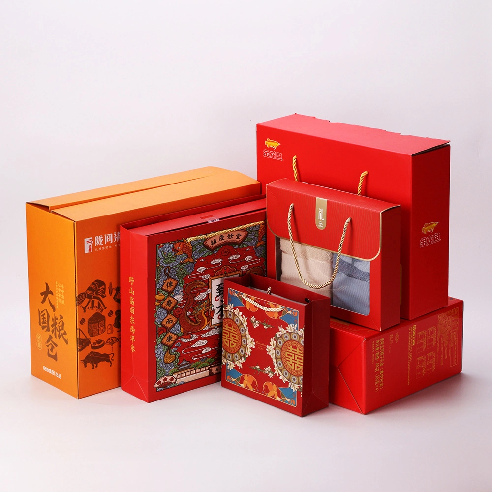 Corrugated Paper Gift Box Folding Packaging Box Saving Freight Cost Paper Bag