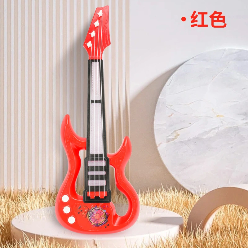 Детская электрическая гитарная игрушка Многофункциональный складной творческий бас инструмент