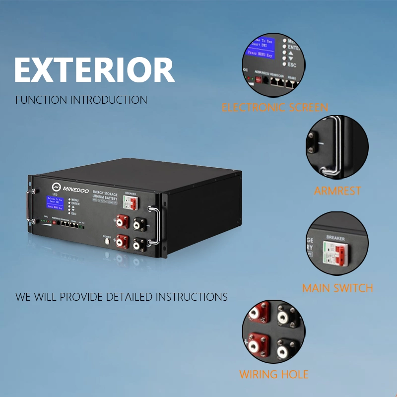 2.4kwh 2.56kwh 4.8kwh 5.12kwh 9.6kwh 10.24kwh Rack/Cabinet Type Energy Storage Lithium Battery Power Bank