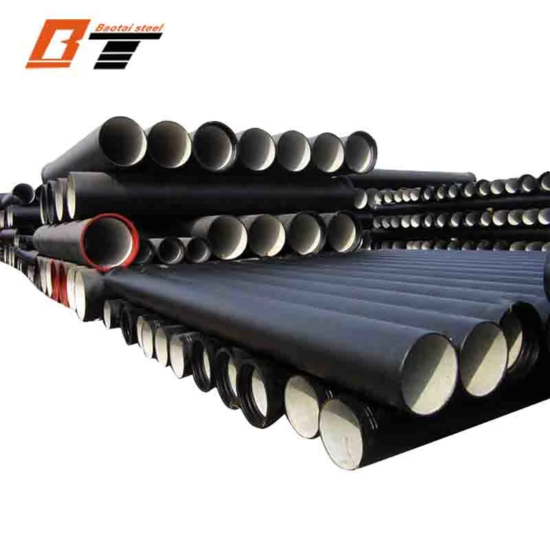 ISO2531 100mm K9 En545 En598 C25 C30 C40 Grade Centrifugal Ductile Iron Pipe