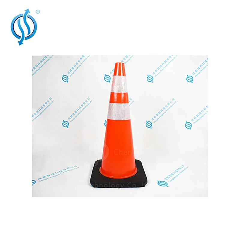 PVC Material Plastic Red and Orange Safety Traffic Cone