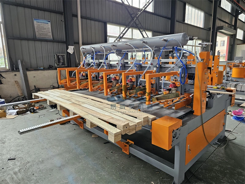 Wooden Pallet Production Line Wood Pallet Block Equipment Nailing Tool