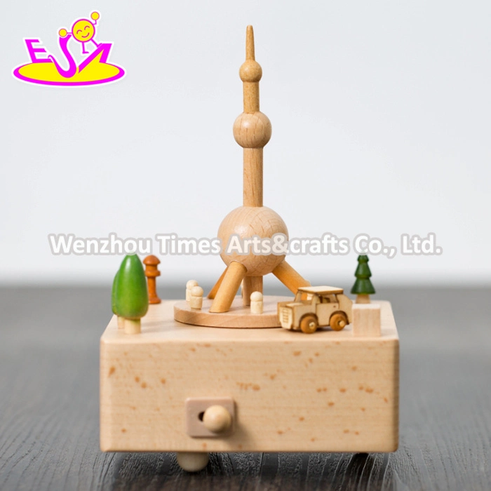 Handmade Best Toys Wooden Music Boxes for Toddlers W07b048