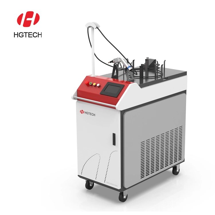 Hgtech Fast Speed Handheld Fiber Laser Welding Machine 1000W 1500W with Raycus Ipg Laser Source Used in Electronics/Sheet Metal/Air Condition Industry etc