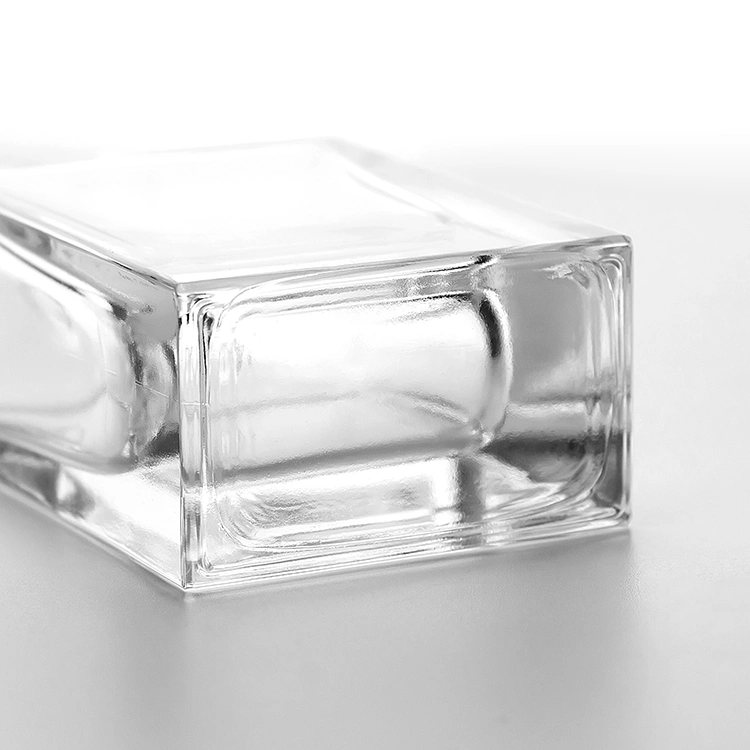 New Deco Fancy 50ml Square Perfume Glass with Spray