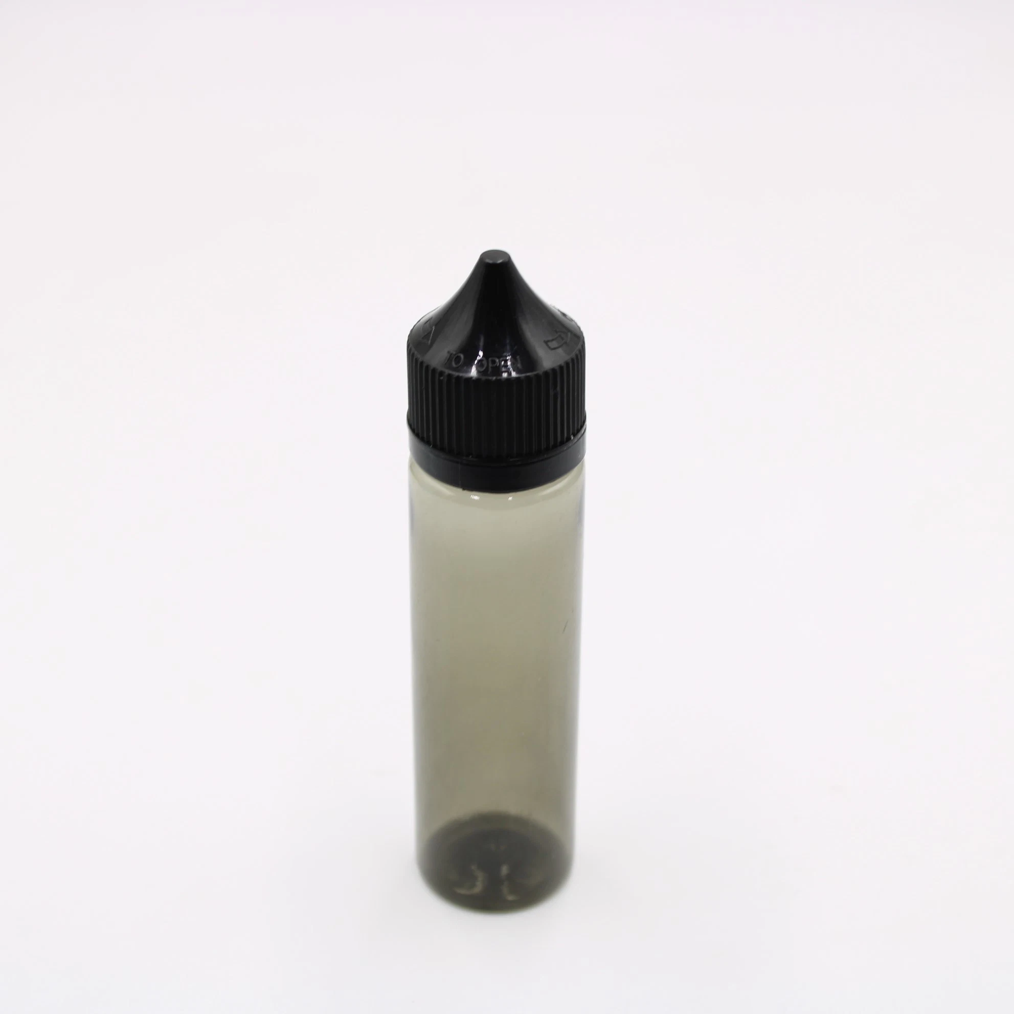 60ml Clear Black 2oz Pet Electronic Cigarette Liquid Oil Bottles