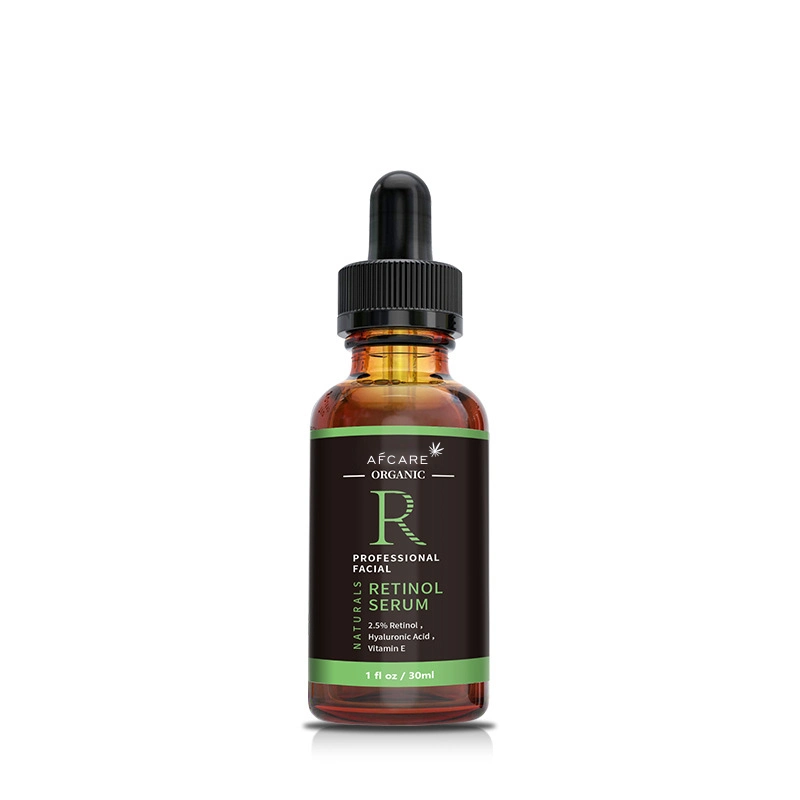 2,5% Pure Retinol Vegan Organic Brightening Anti Falten Anti-Aging-Gesichtsbehandlung Retinol-Serum