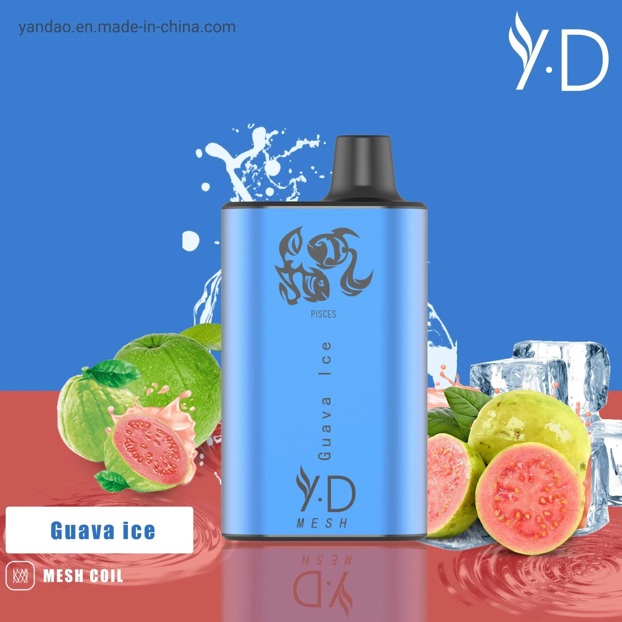 2023 Yd OEM/ODM Manufacturer Hot Selling Fruit Flavor 8000puffs Wholesale/Supplier Disposable Electronic Cigarettes E Hookah Charger