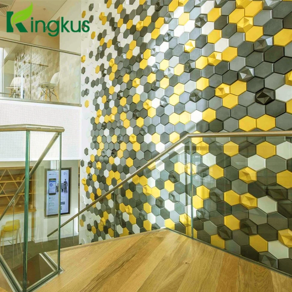 3D Edgy Acoustic Polyester Wall Tiles