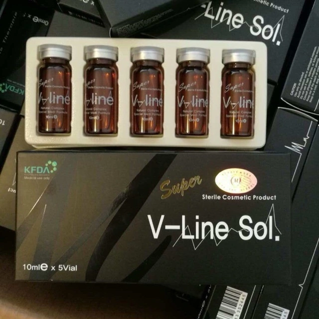 Super V-Line Solution V-Line Sol. Lipolytic Solution Lipolysis Solution Lipo Lab Lax Fat Dissolving for Weight Loss Slimming Injection Mesotherapy Kybella