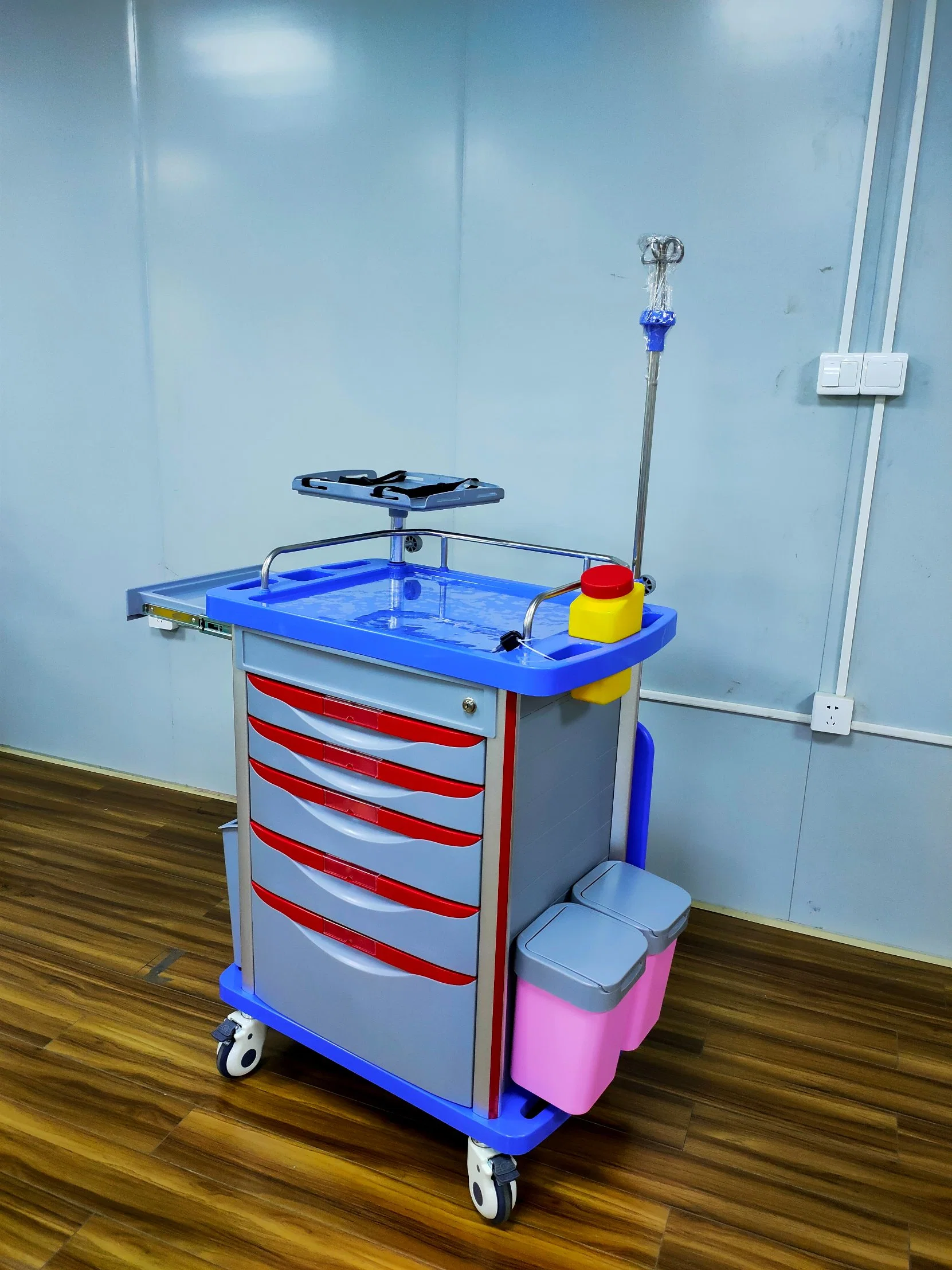 Carrinho médico de emergência para cirurgia de UTI ABS Trolley