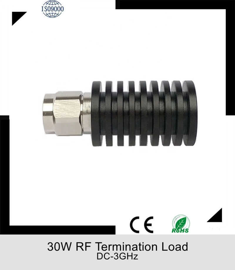 La Chine usine DC-3GHz 30 W de charge de terminaison coaxial RF Charge fictive N mâle