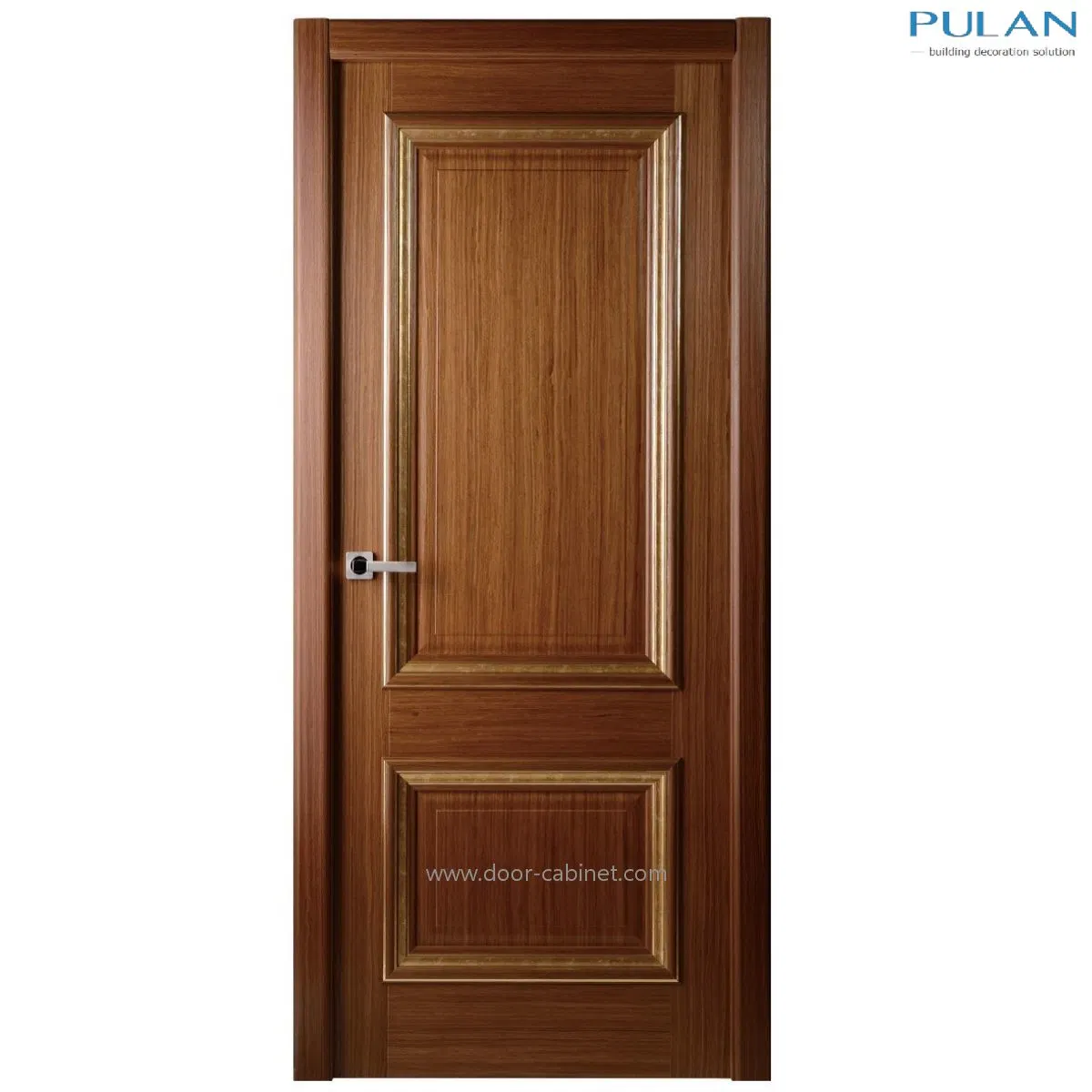 Wooden Glass Door with White Painting Entrance Door