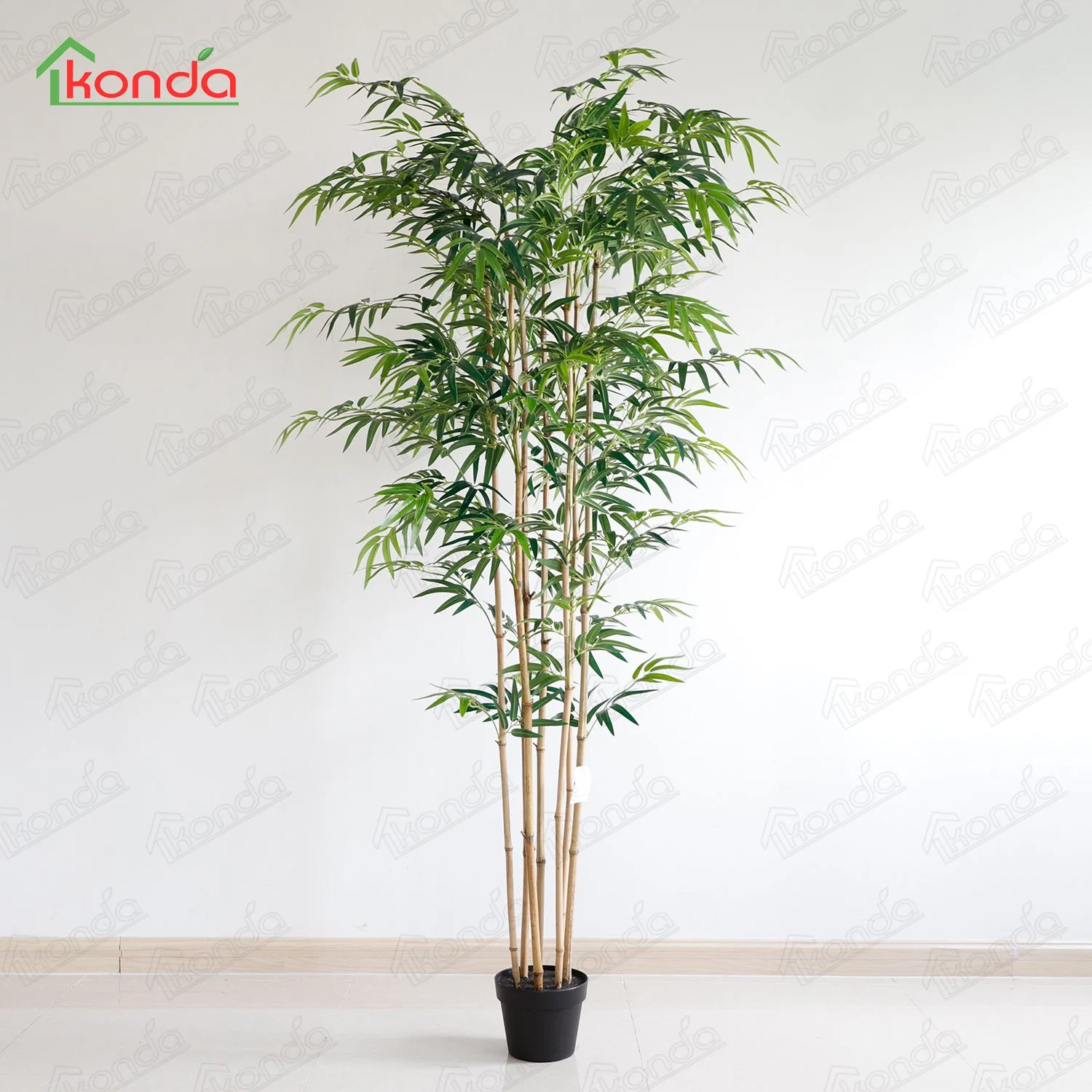 Tall Plastic with Pot in Decorartificial Plant Bamboo