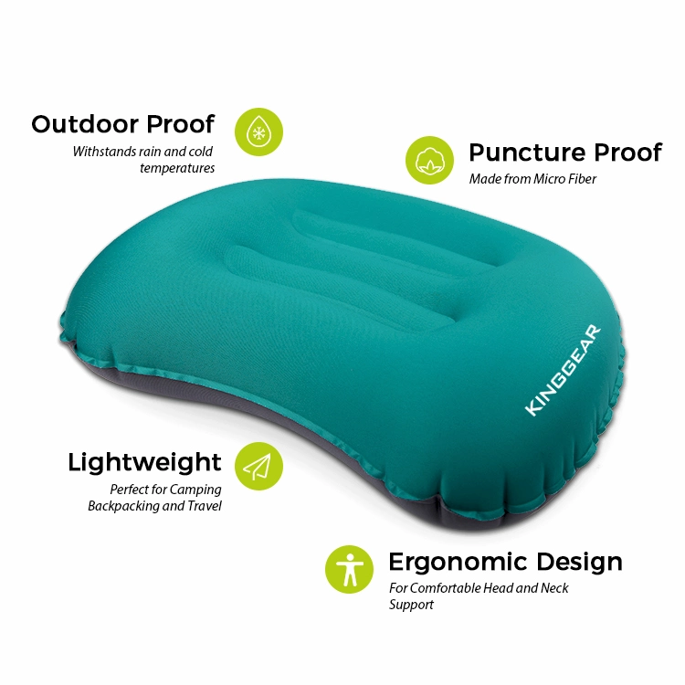 Camping Sleep Soft Neck Support Inflatable Touris Pillow Cooling Foldable Inflatable Pillow