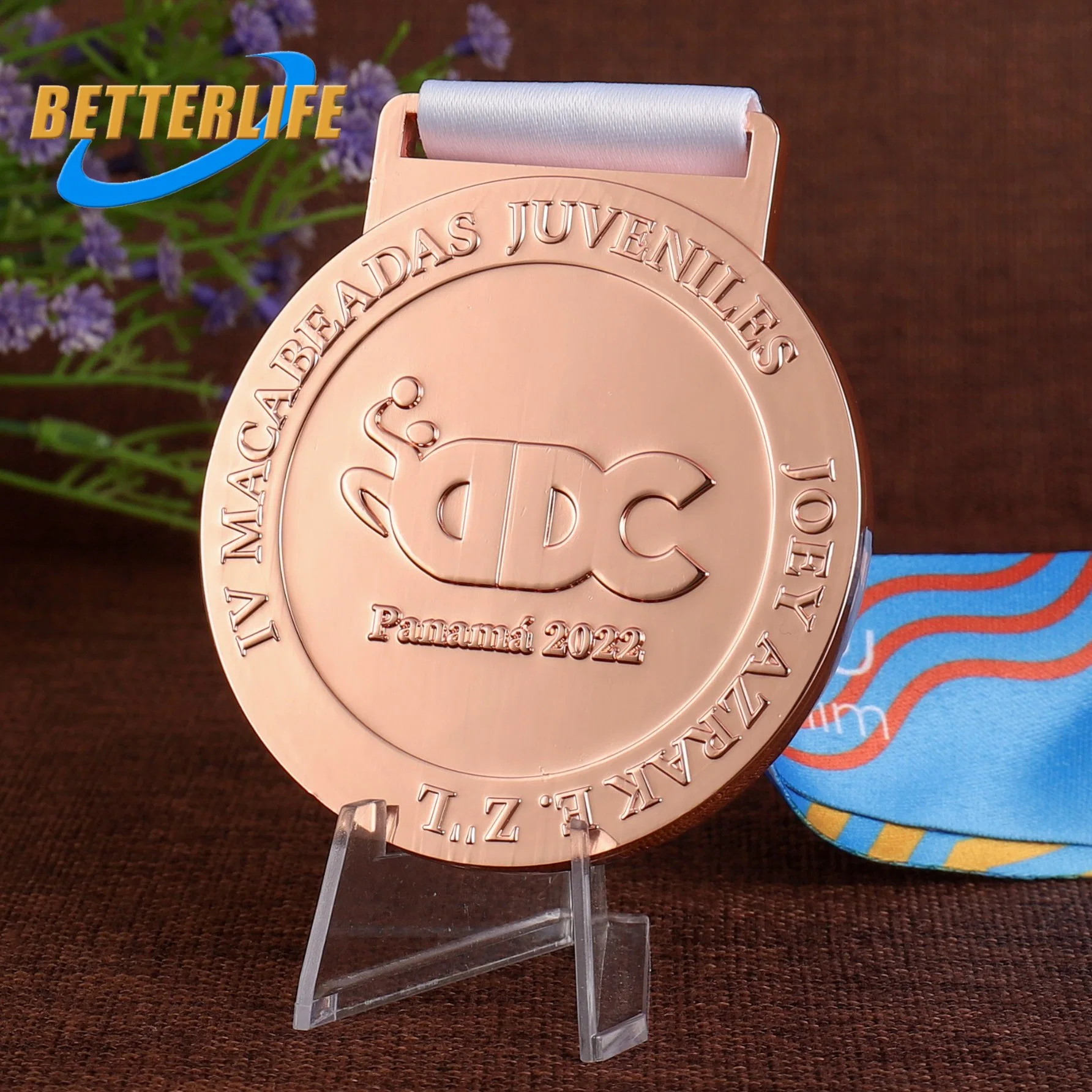 Großhandel/Lieferant Custom 3D Metall Zink Legierung Cast Trophäe Finisher Lauf Champion League Trail Running/Gymnastik/Taekwondo/Powerlifting/Muay Thai/Ski Award Military Medal