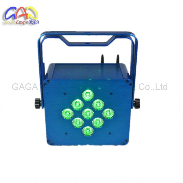 9*15W 5in1 Rgbaw Battery Powered Wireless LED PAR Light