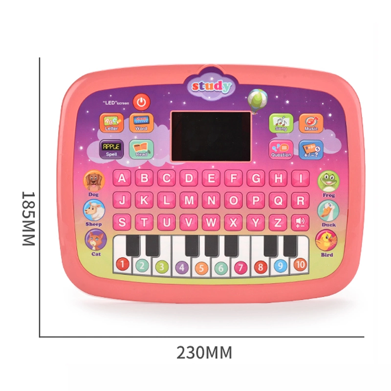 Ordinateur portable intelligent éducatif pour bébé, tablette LED pour enfants, jouets intelligents, machine d'étude LED, cadeaux pour enfants.