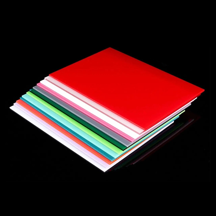 Thickness 2mm 5mm 10mm 50mm Black Color Acrylic Sheet P MMA Cast Plastic Sheet