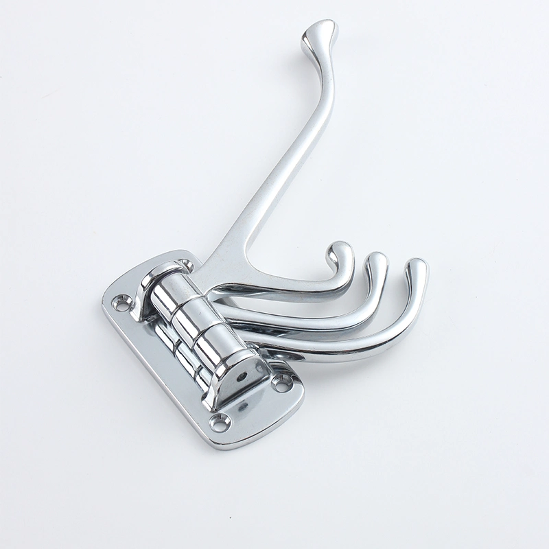 Modern Wall Hook Zinc Alloy Hanging Clothes Rotating Coat Hooks for Home