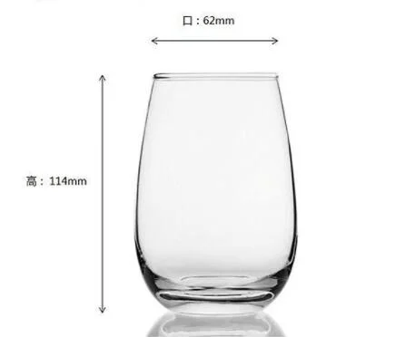 400ml 14oz Clear Round Tea Drinking Glasses Milk Water Red Wine Mugs Beverage Glass Cup