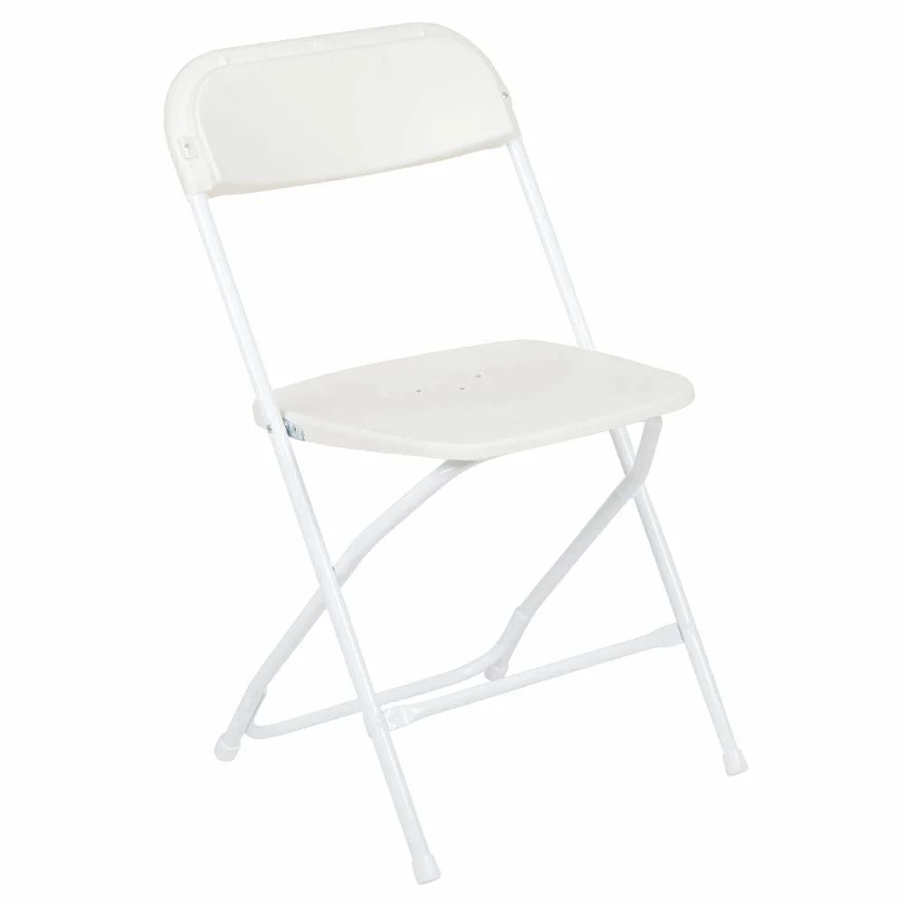Kunststoff Klappstuhl - Weiß - 10 Pack 650lb Gewicht Kapazität Komfortable Event-Stuhl-Leichtbau Klappstuhl