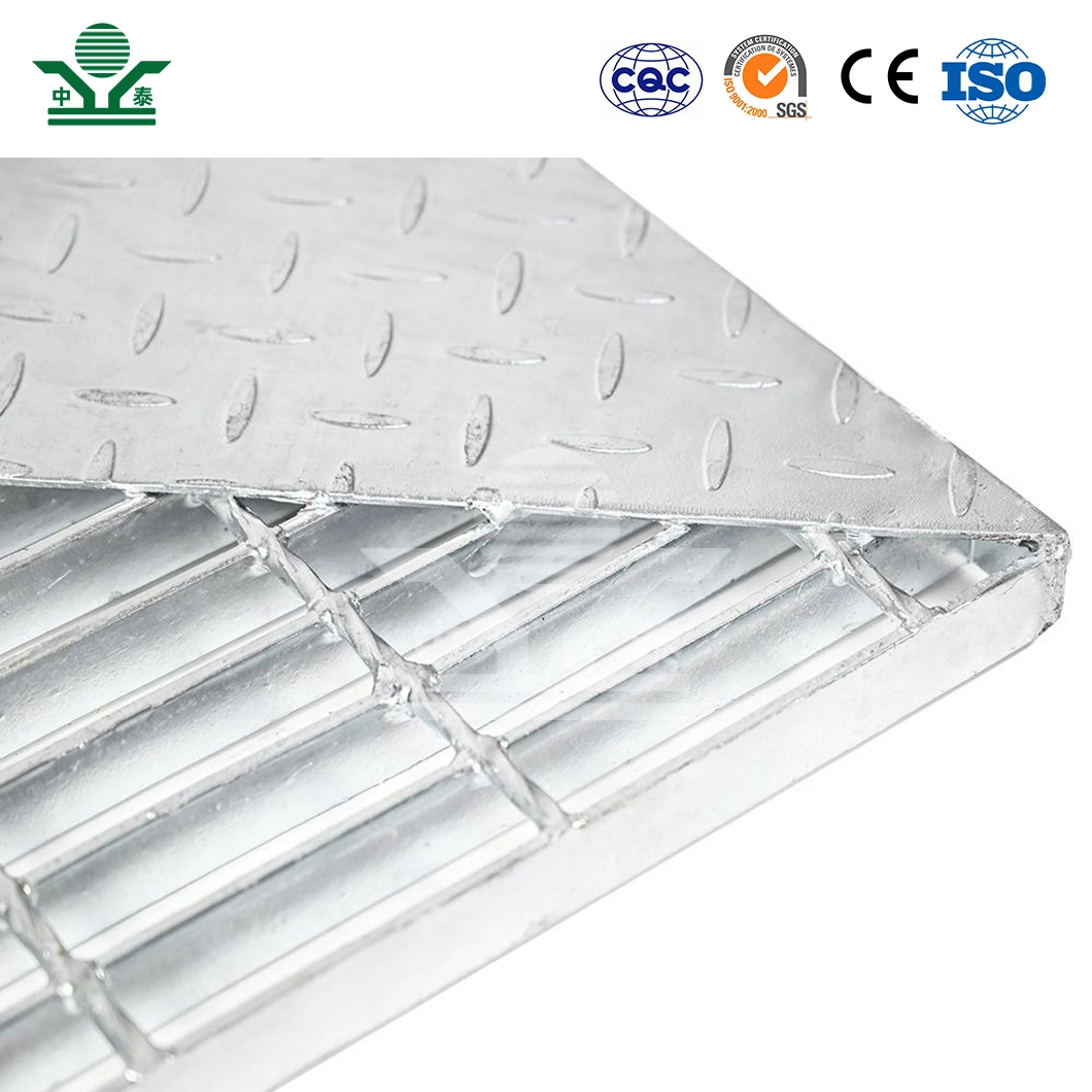 Zhongtai Galvanized Drain Grate China Manufacturers Pig Poultry Floor Grates 1 Inch X 3/16 Inch PVC Grates for Channel Drain