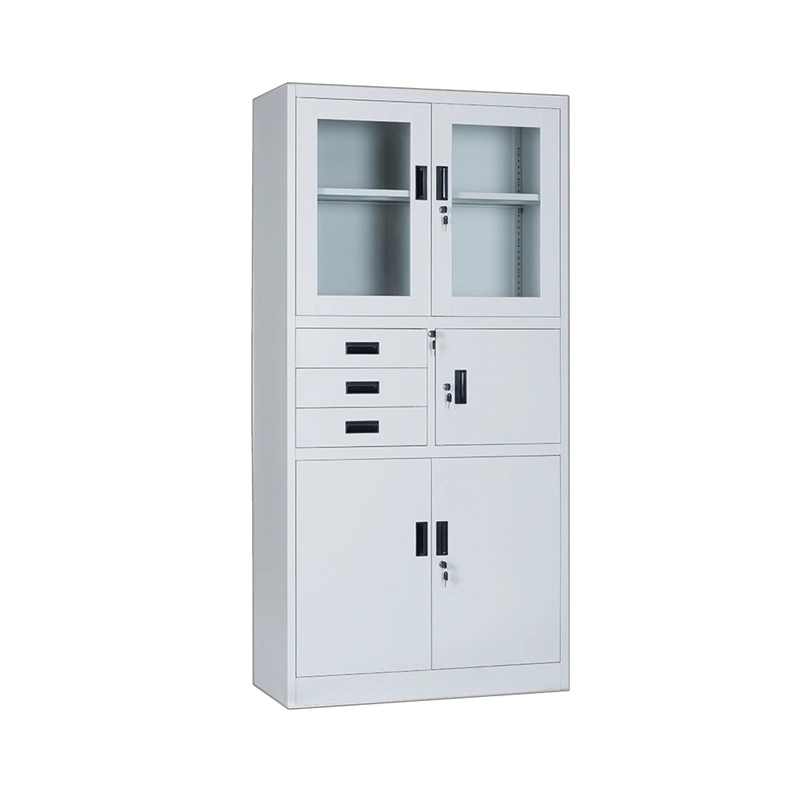 Hot Sale Durable Document Storage with Glass Door Metal Storage