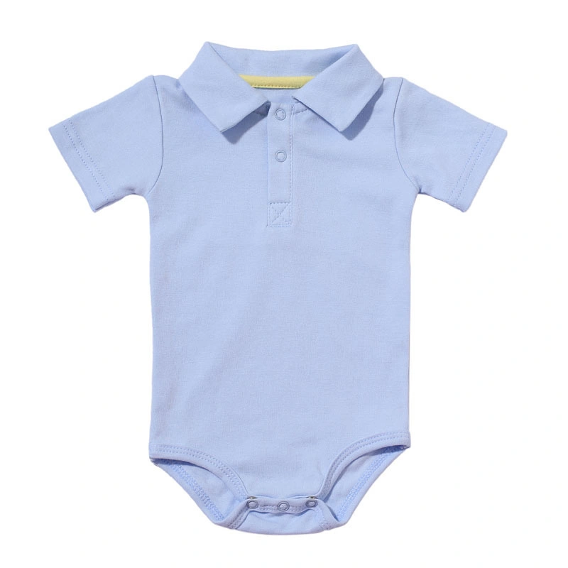 Boys Baby Rompers Summer Polo Shirt Infant Jumpsuit Solid Cotton Girls Clothing Short Sleeve Newborn Baby Clothes