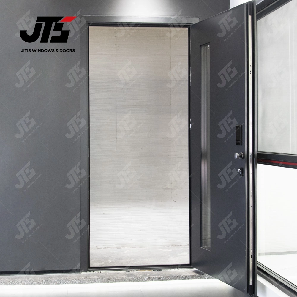 Modern House Villa Exterior Door Stainless Steel Front Entrance Pivot Entry Door