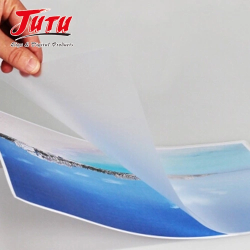 Película de laminação a frio Jutu PVC material de impressão de película transparente Jtv070