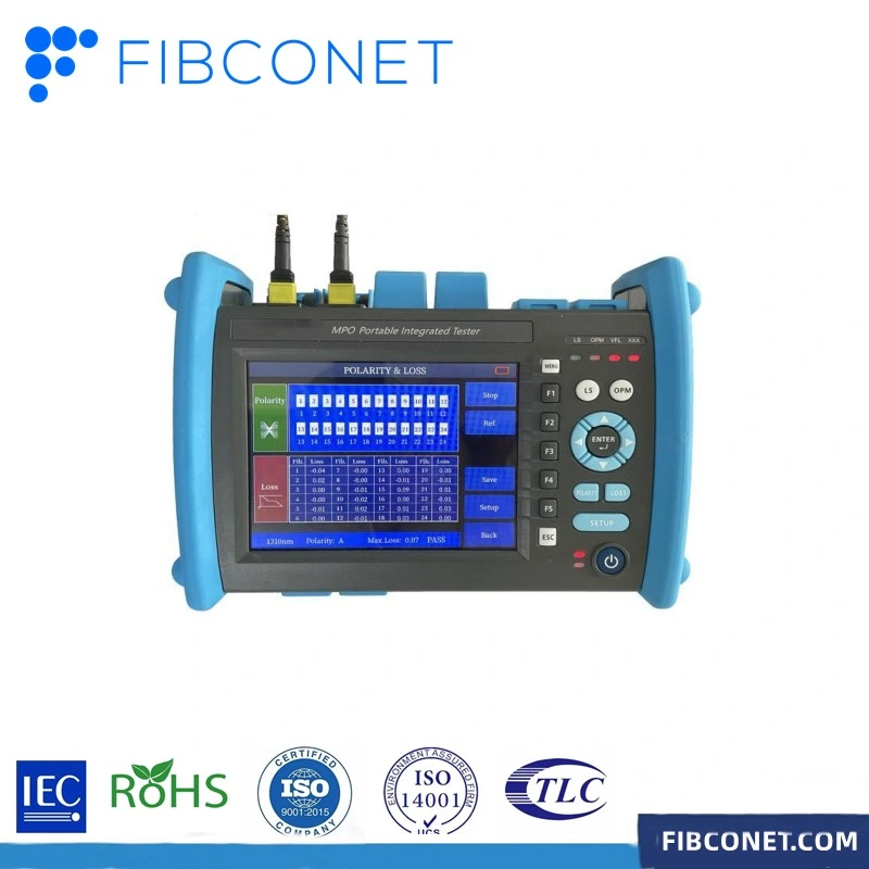 Interfaz óptica SM MPO FC/SC/St/LC de 12 núcleos utilizada en la prueba MPO OTDR