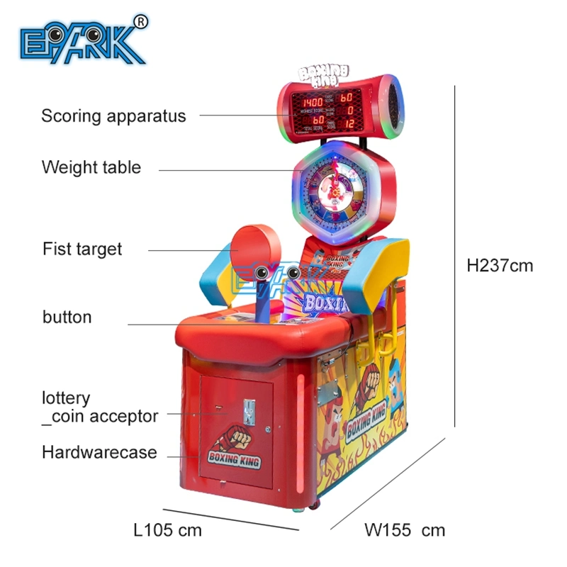 EPARK Boxing King Super Version Punching Coin Operated Games with Ticket Function for Sale