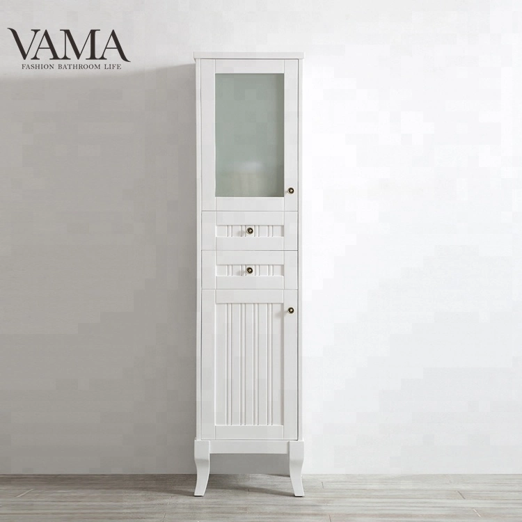 Vama 430 mm New Design White Color Bathroom Side Cabinet Storage 717017