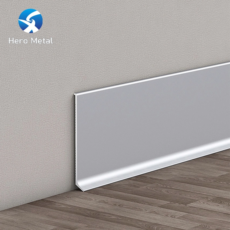 Nordic Style Aluminum Baseboard Skirting Board 80mm