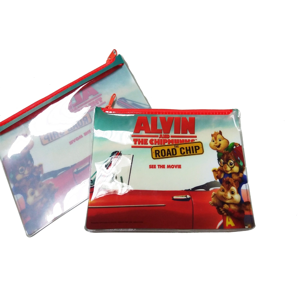 Office Student PVC File Information Transparent Waterproof Bag