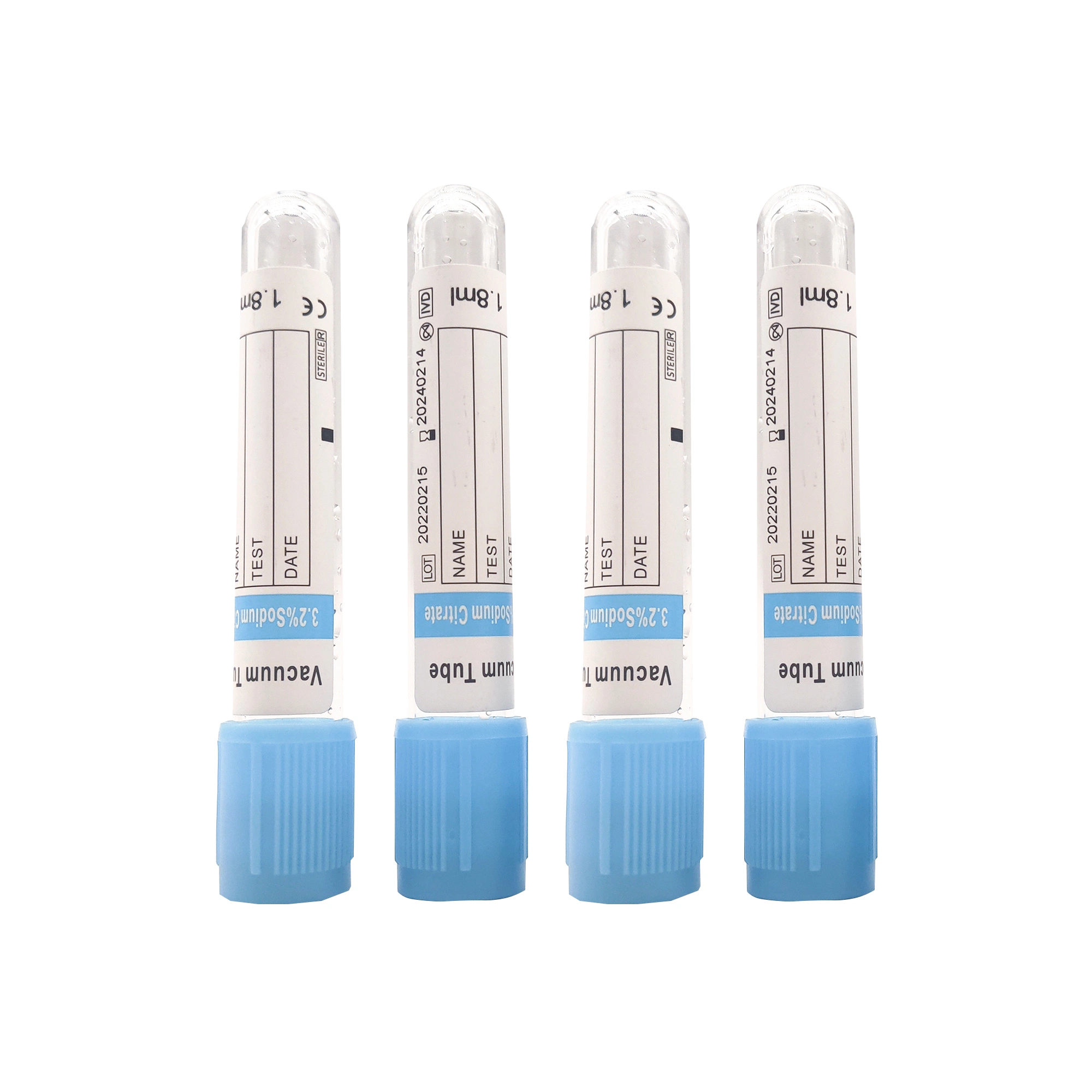 Disposable Glass or Pet EDTA/Plain/Gel&Clot/Heparin/ESR Blood Collection Tube