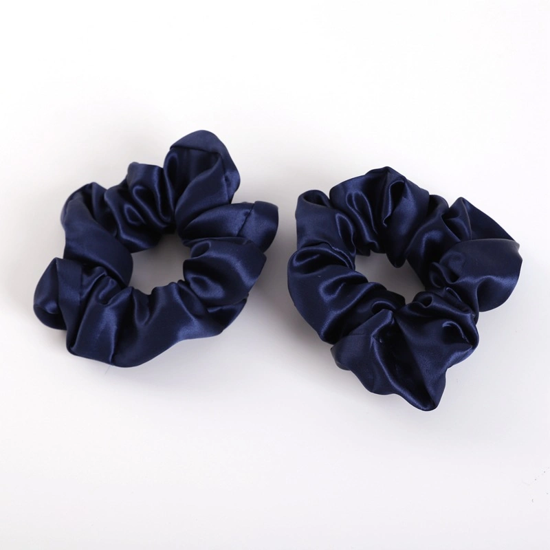 Various Fashion Plain and Print Silk Scrunchies