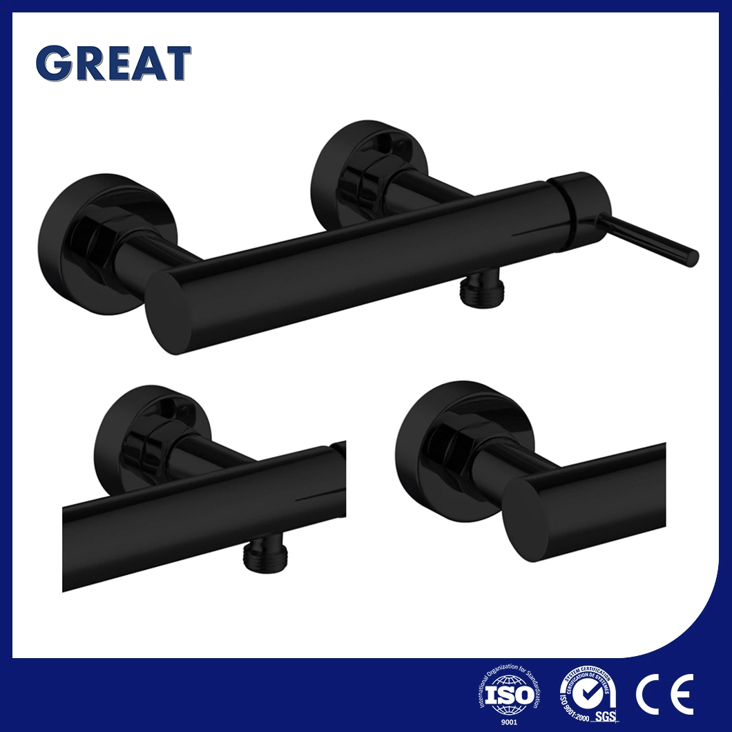 Great Chrome Shower Faucets Factory OEM Customized Tub Shower Faucet Gl32105bl321 Matt Black Single Lever Shower Faucet Chian Elegant Look Shower Foucet