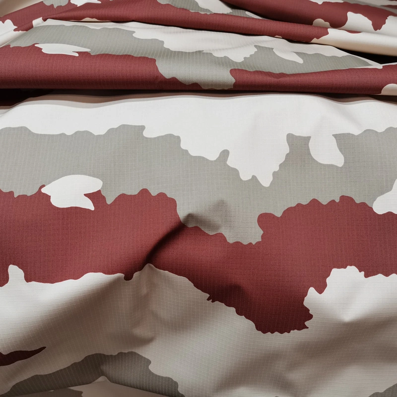 Тканый материал Tволи рипстоп Camo Print военный стиль Однородная камуфляжная ткань