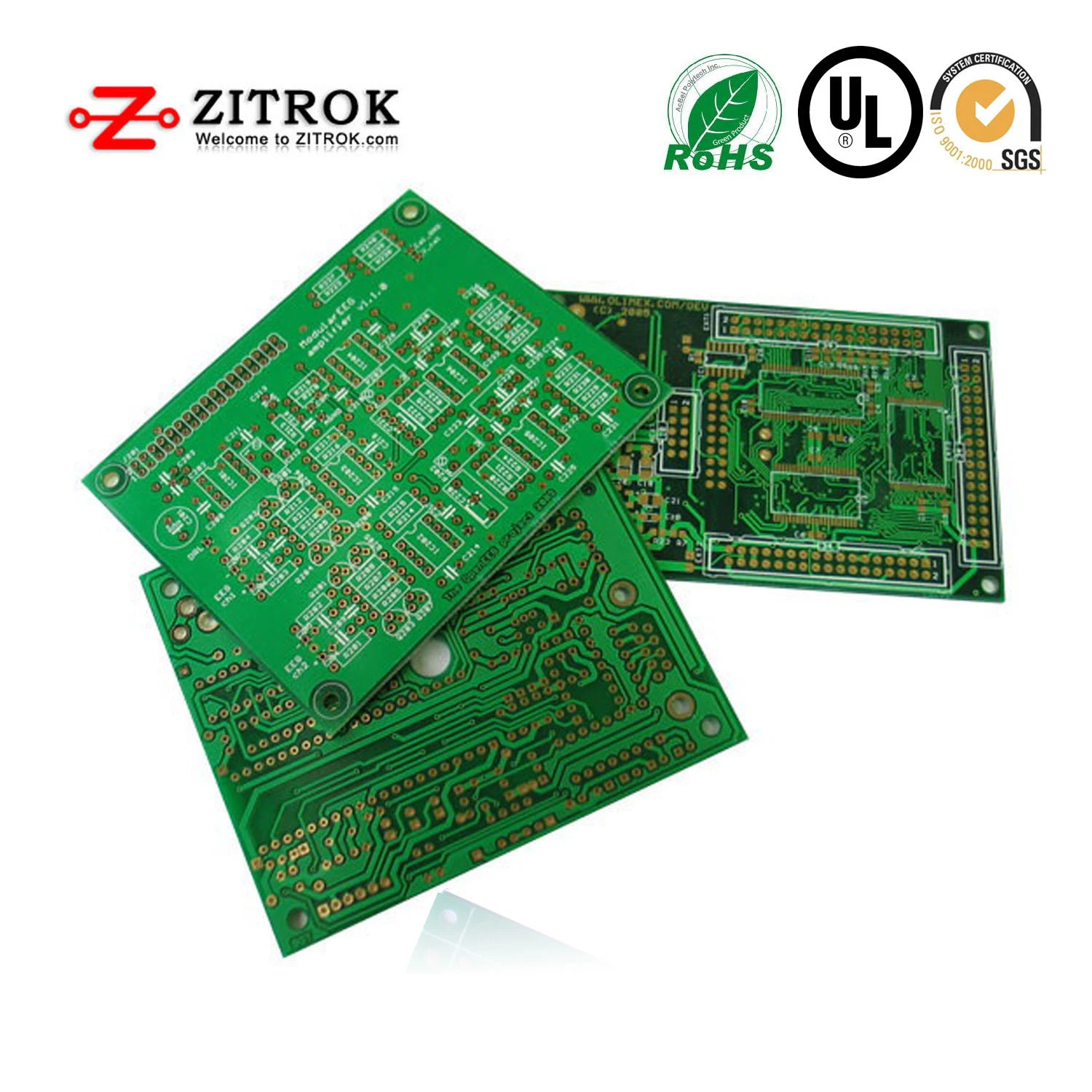 Circuit imprimé multicouche électronique PCB 8L HDI PCB panneau d'alarme PCB, IC transistor composants Sourcing