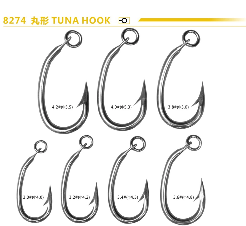 Wholesale/Supplier Stainless Steel Tin Plated Saltwater/Freshwater Fishing Tuna Shark Hooks