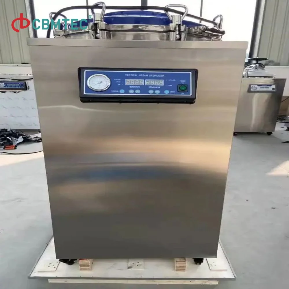 100L Pressure Steam Mecan Vertical Sterilizers Autoclaves Sterilization Equipment Autoclave Sterilizer