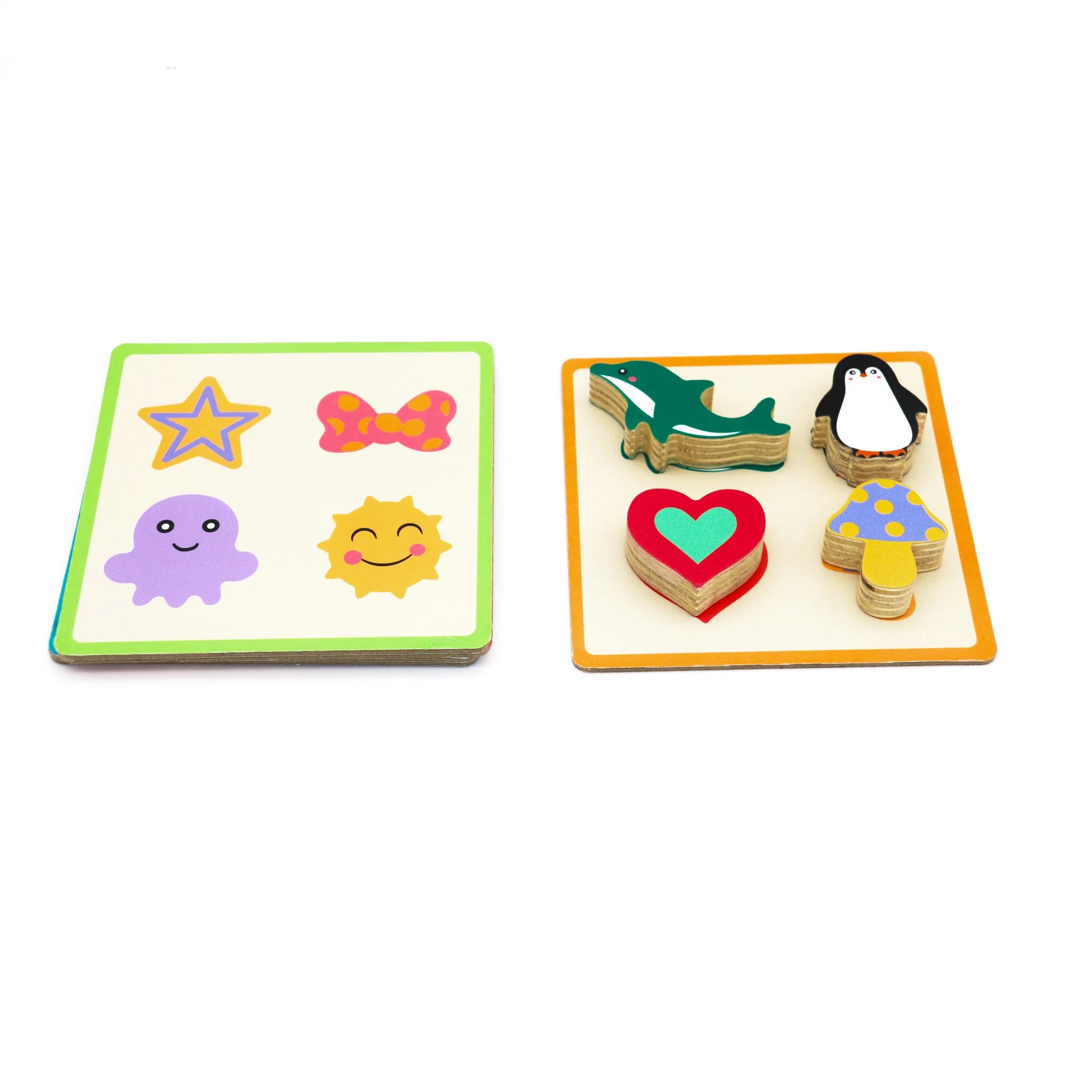 Educational Shape Color Sorter Wooden Toy with Storage Board for Baby Boys Girls