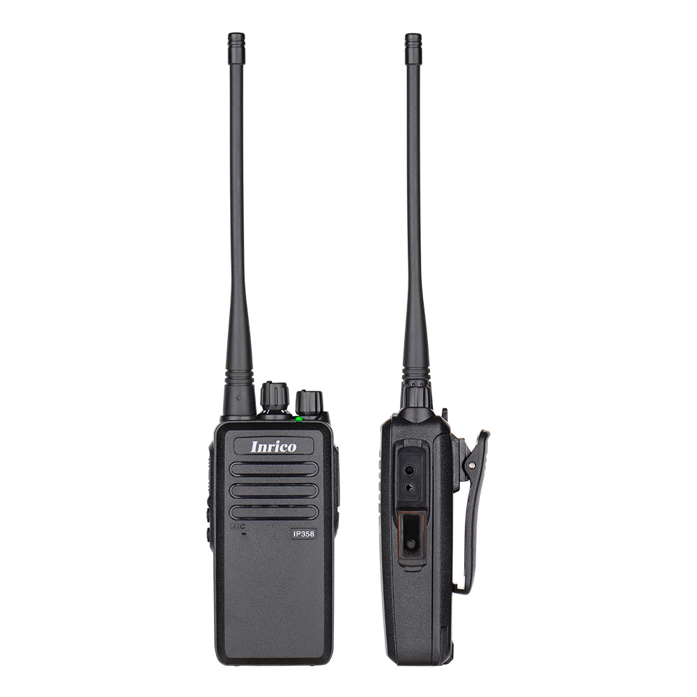 El último producto Inrico UHF Walkie Talkie Impermeable IP54, dos en uno