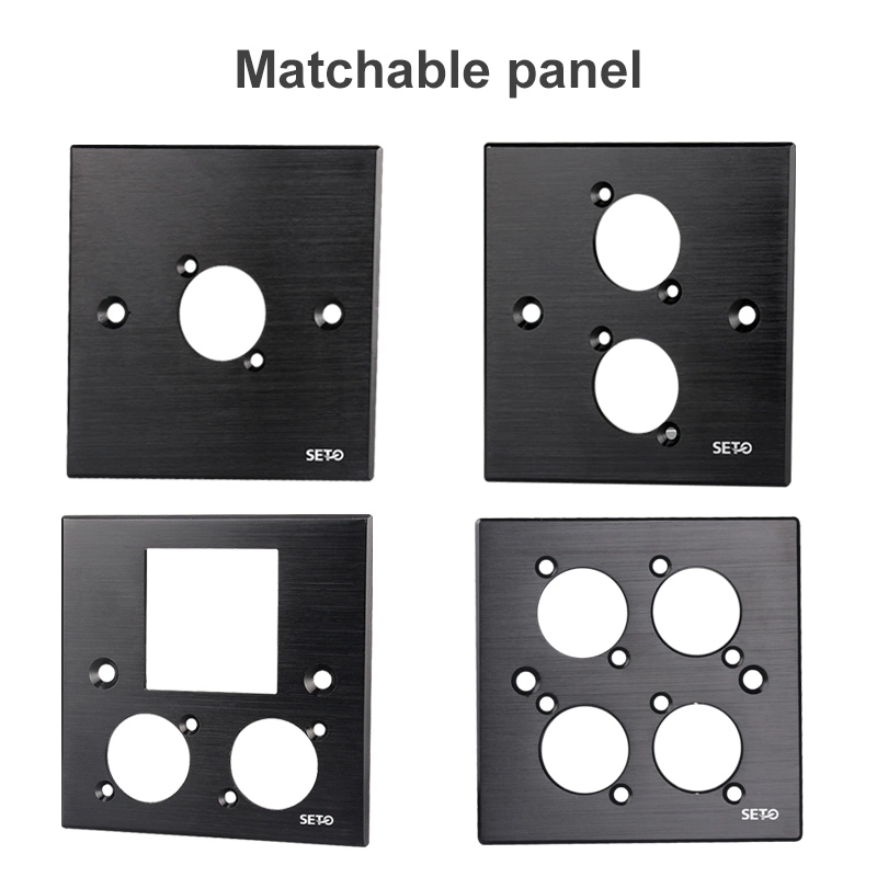 D-Type Face Plate Module RCA Is Directly Inserted Into The Three Lotus Mother Seat AV Video High-End Multimedia Module