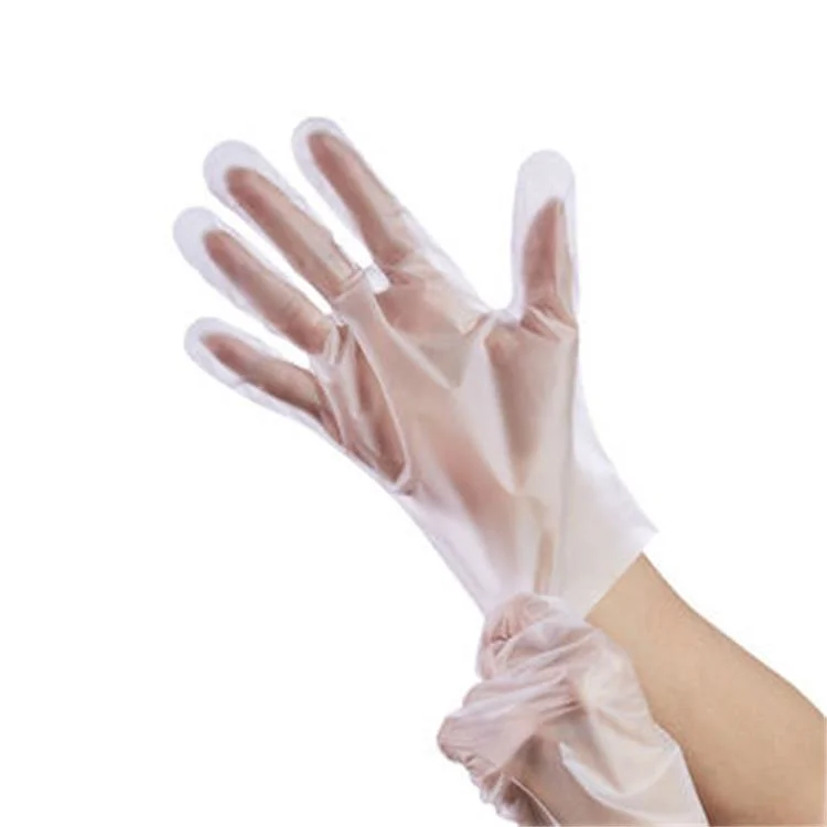 HDPE Clear Color Plastic House Cleaning Kitchen Waterproof Disposable PE Gloves